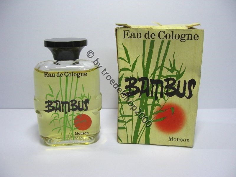 d2) Vintage Duft Glas Schtt Flakon Mouson BAMBUS Eau de Cologne OVP 60ml |  eBay.de